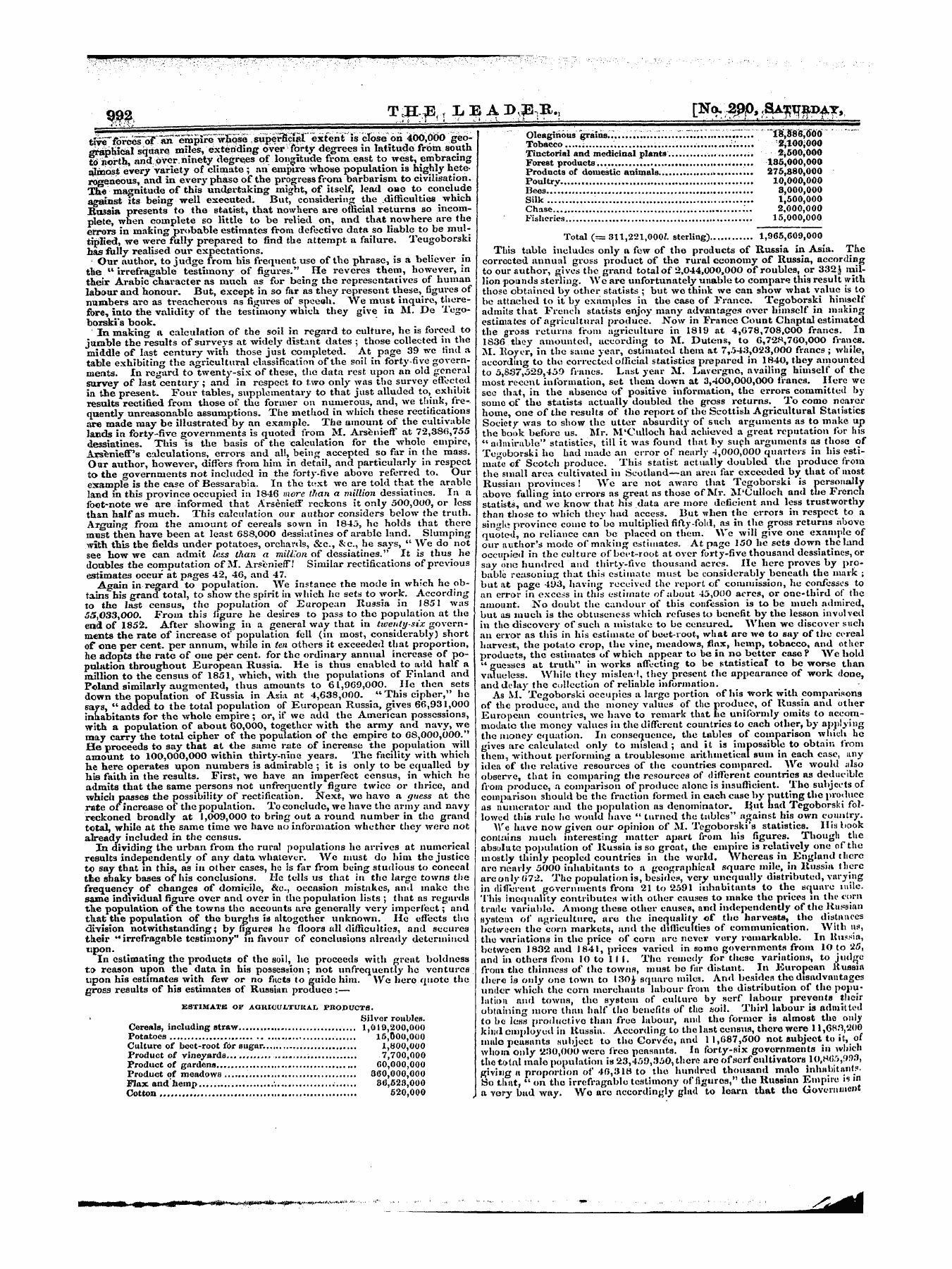 Leader (1850-1860): jS F Y, 1st edition - Untitled Article