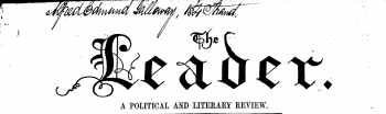 ^e&acx;. A POLITICAL AW) LITERARY REVIEW.
