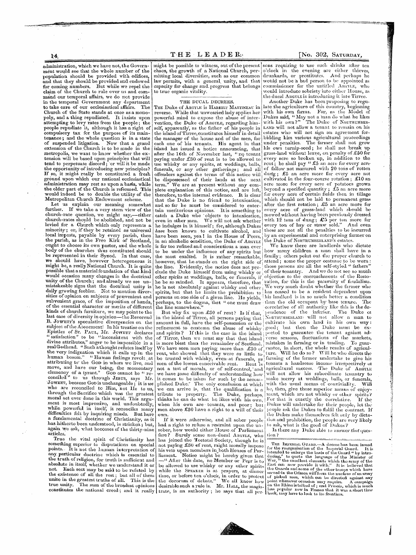 Leader (1850-1860): jS F Y, 1st edition - Untitled Article