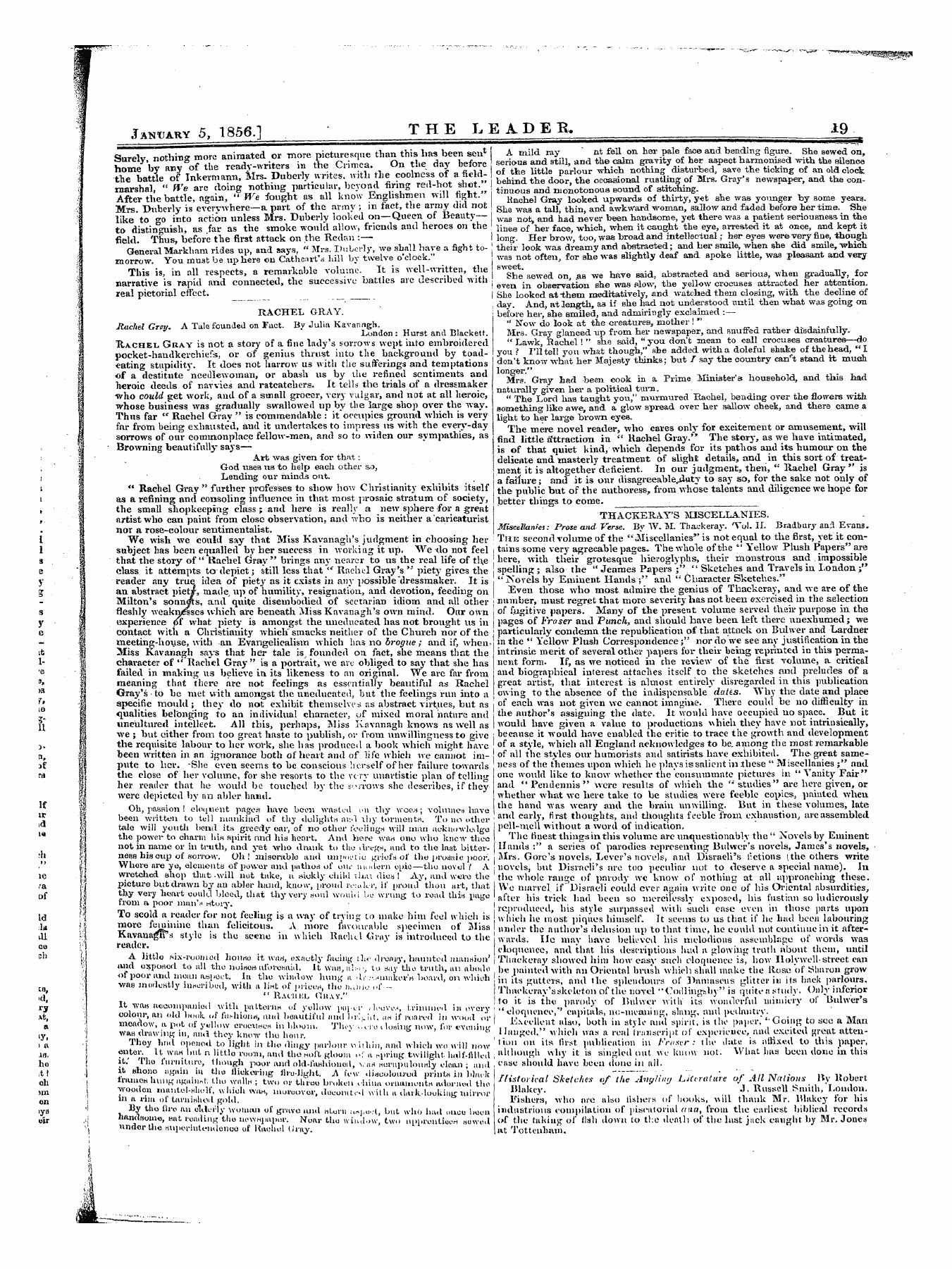 Leader (1850-1860): jS F Y, 1st edition - Untitled Article