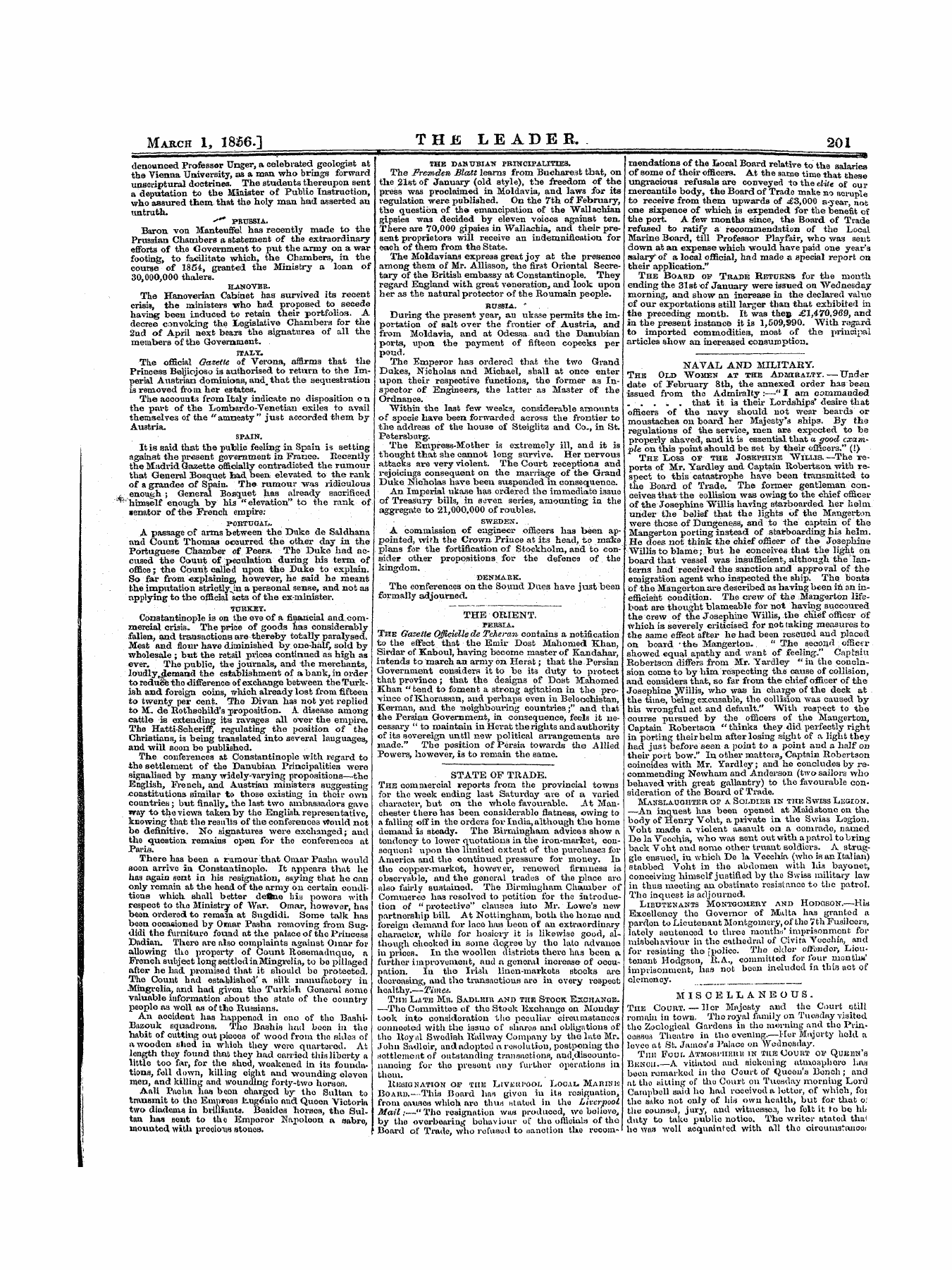 Leader (1850-1860): jS F Y, 1st edition - Untitled Article