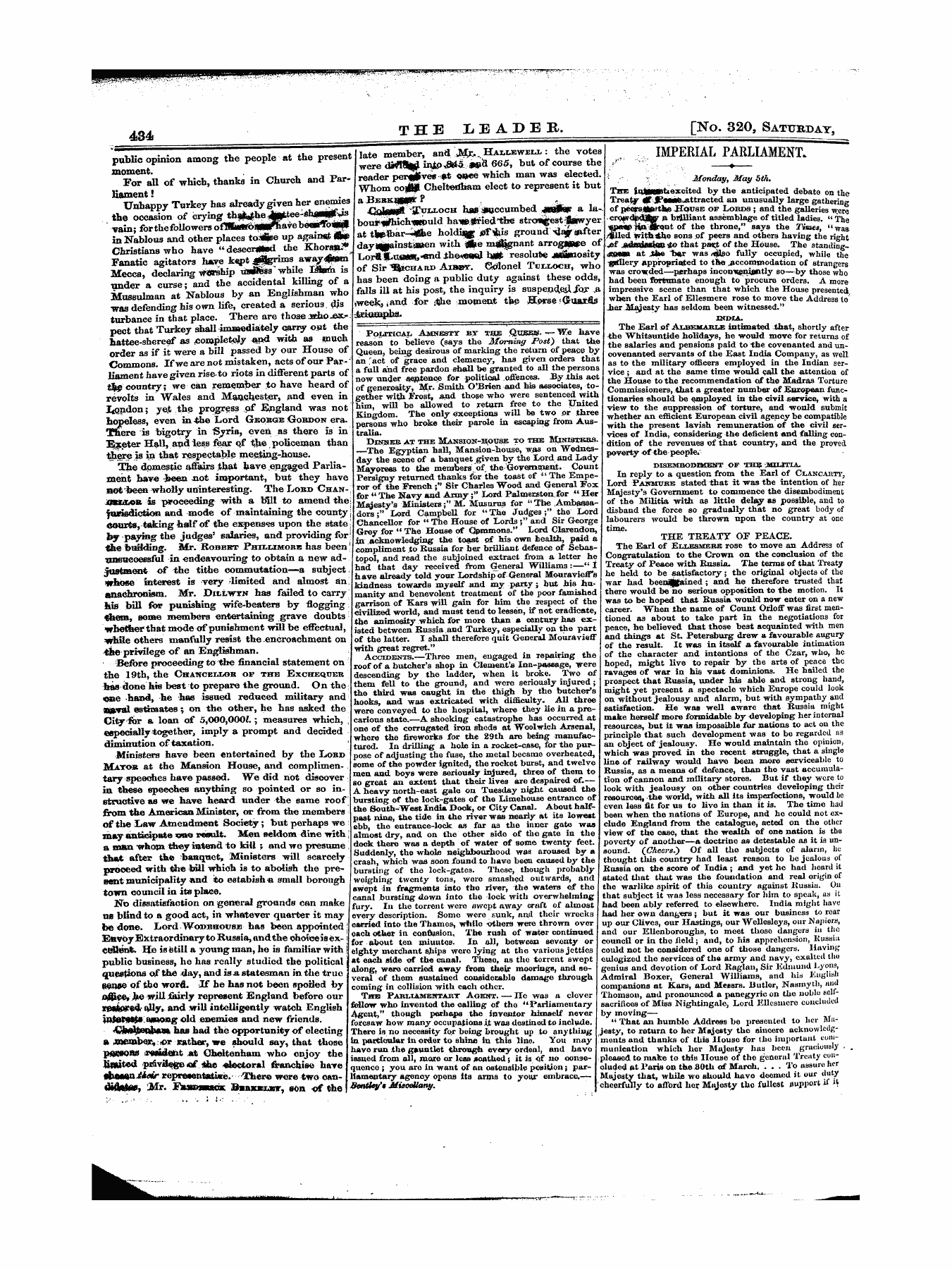 Leader (1850-1860): jS F Y, 1st edition - Untitled Article