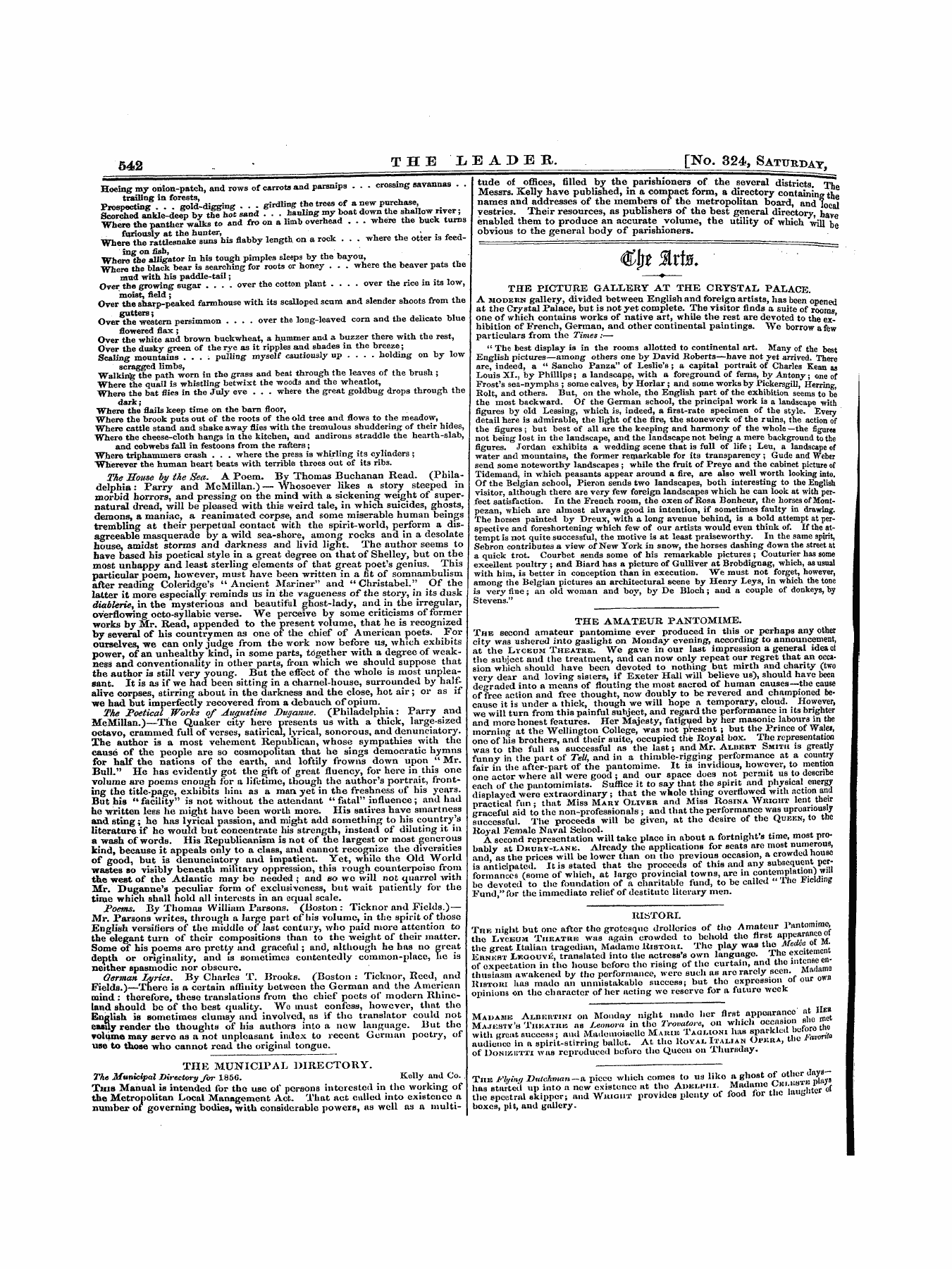 Leader (1850-1860): jS F Y, 1st edition - Untitled Article