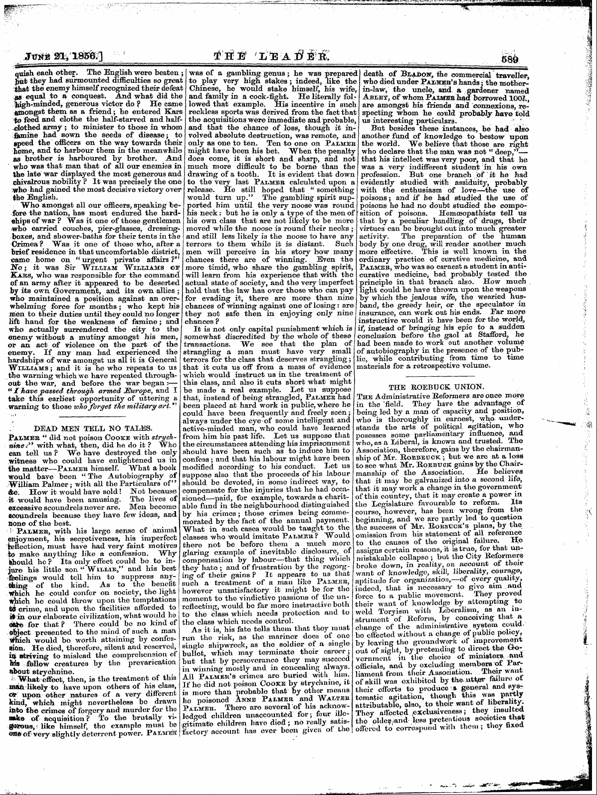 Leader (1850-1860): jS F Y, 1st edition - Untitled Article