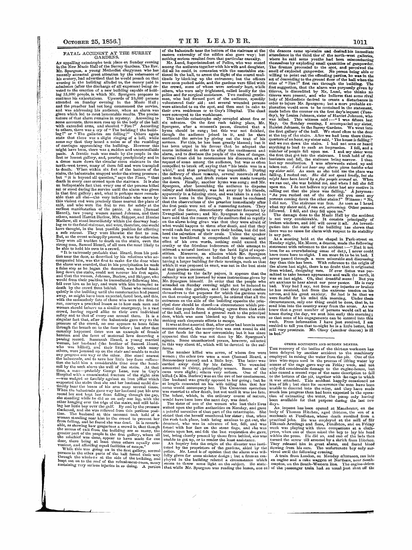 Leader (1850-1860): jS F Y, 1st edition: 3