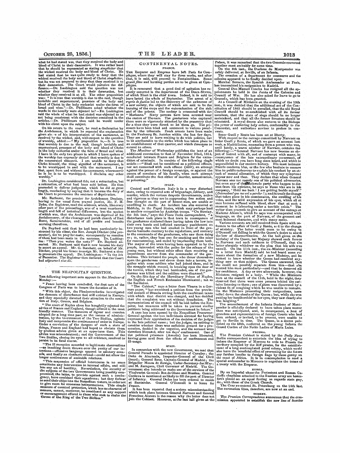 Leader (1850-1860): jS F Y, 1st edition - Untitled Article