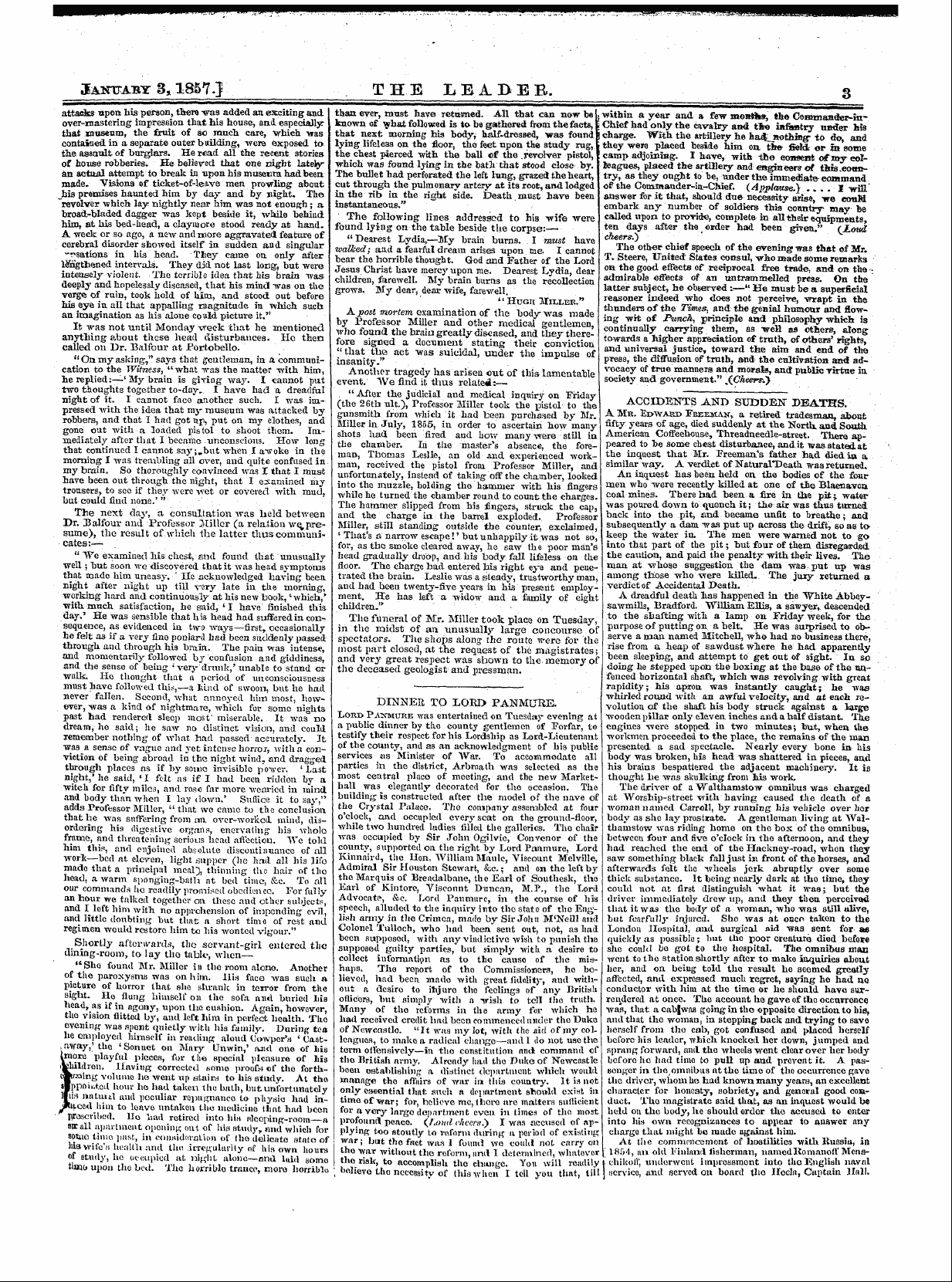 Leader (1850-1860): jS F Y, 1st edition - Untitled Article