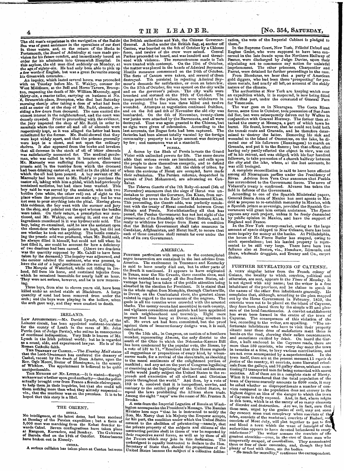 Leader (1850-1860): jS F Y, 1st edition - Untitled Article