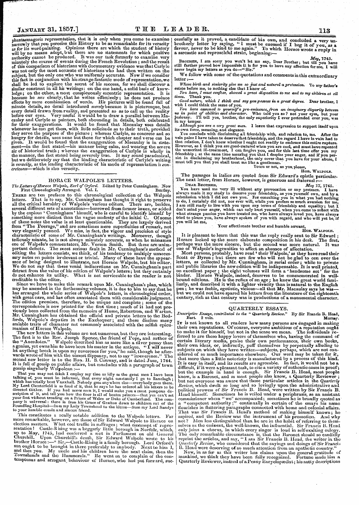 Leader (1850-1860): jS F Y, 1st edition - Untitled Article