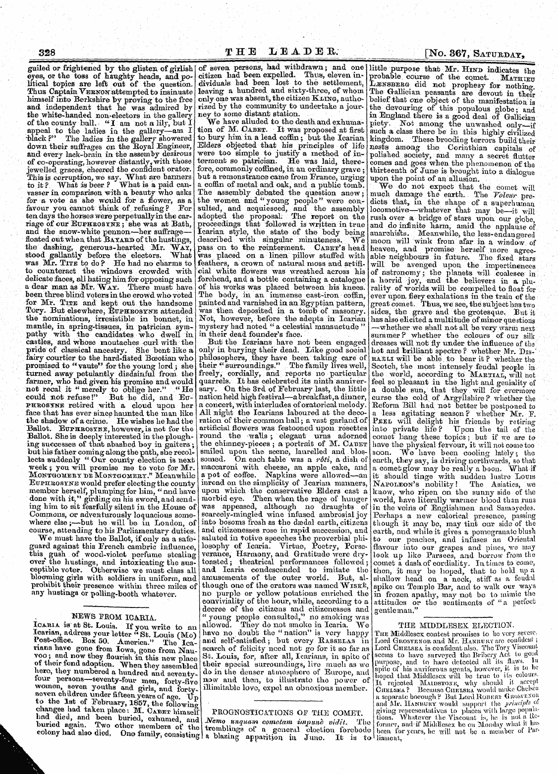 Leader (1850-1860): jS F Y, 1st edition - Untitled Article