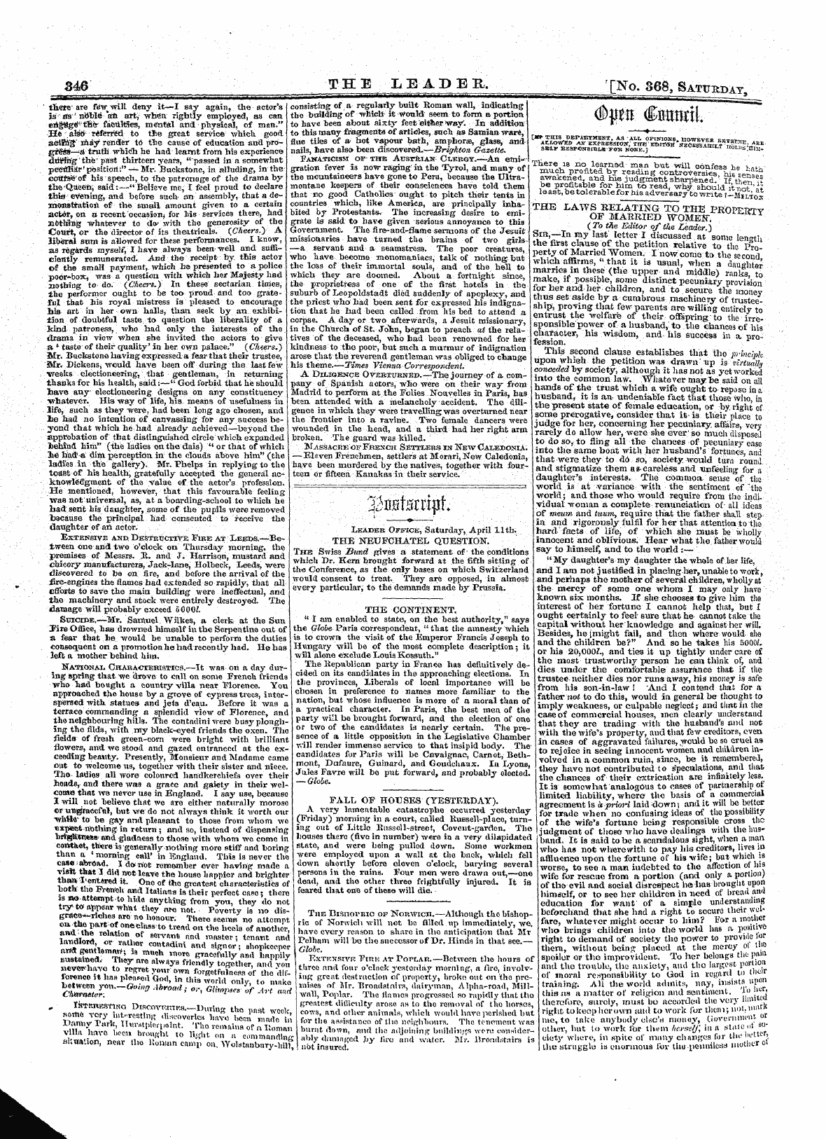 Leader (1850-1860): jS F Y, 1st edition - '""¦ *&Lt; R ? Jr ' ^Ismhxxwr ^Wwu^W