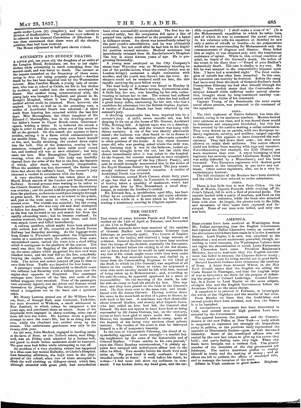 Leader (1850-1860): jS F Y, 1st edition - Untitled Article