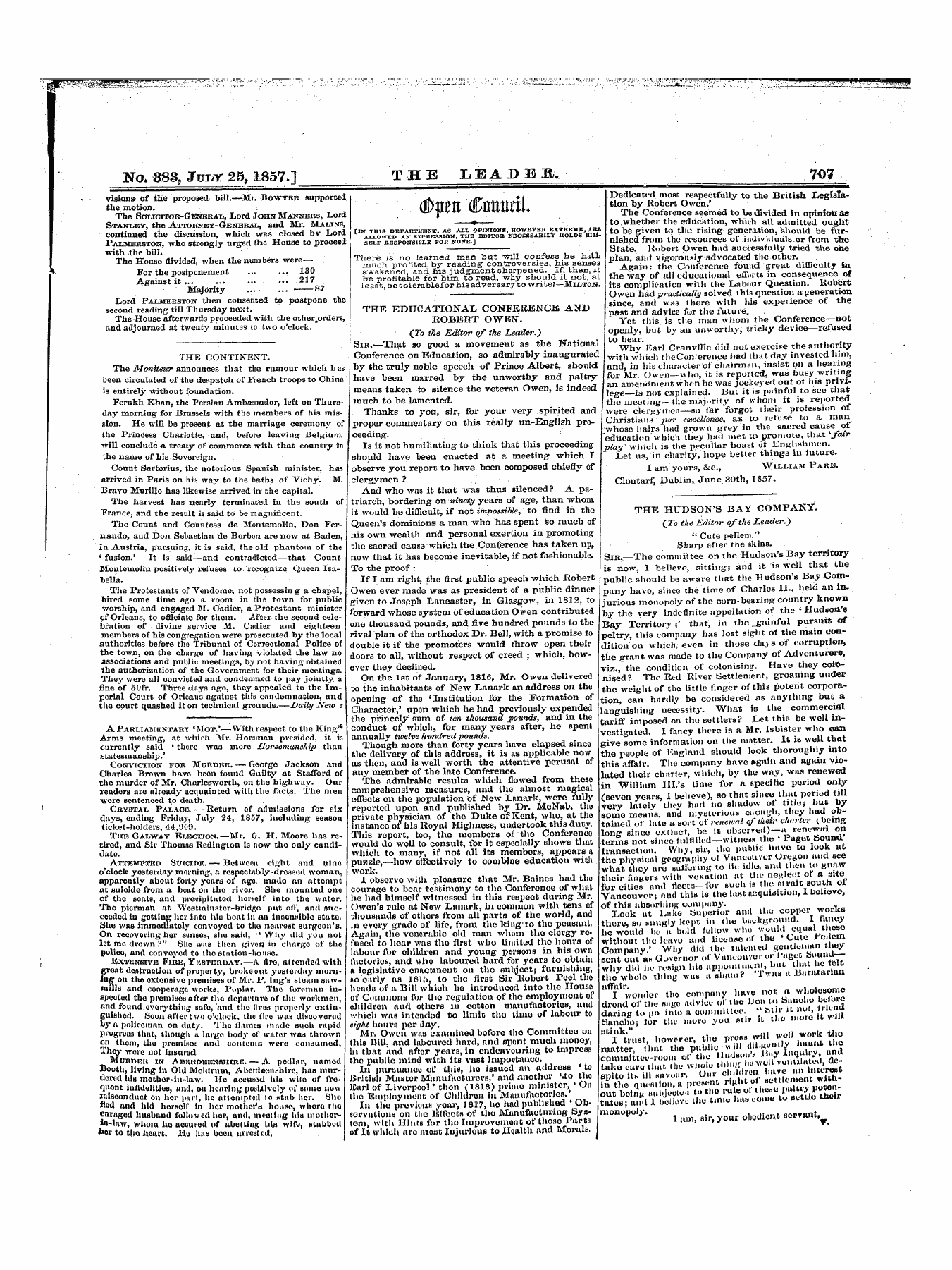 Leader (1850-1860): jS F Y, 1st edition - ^ ¦ .&**&Gt;. *\ Df/Lt^Tl (Illlutttii. U/ |W-U ^Wwuw* ?—