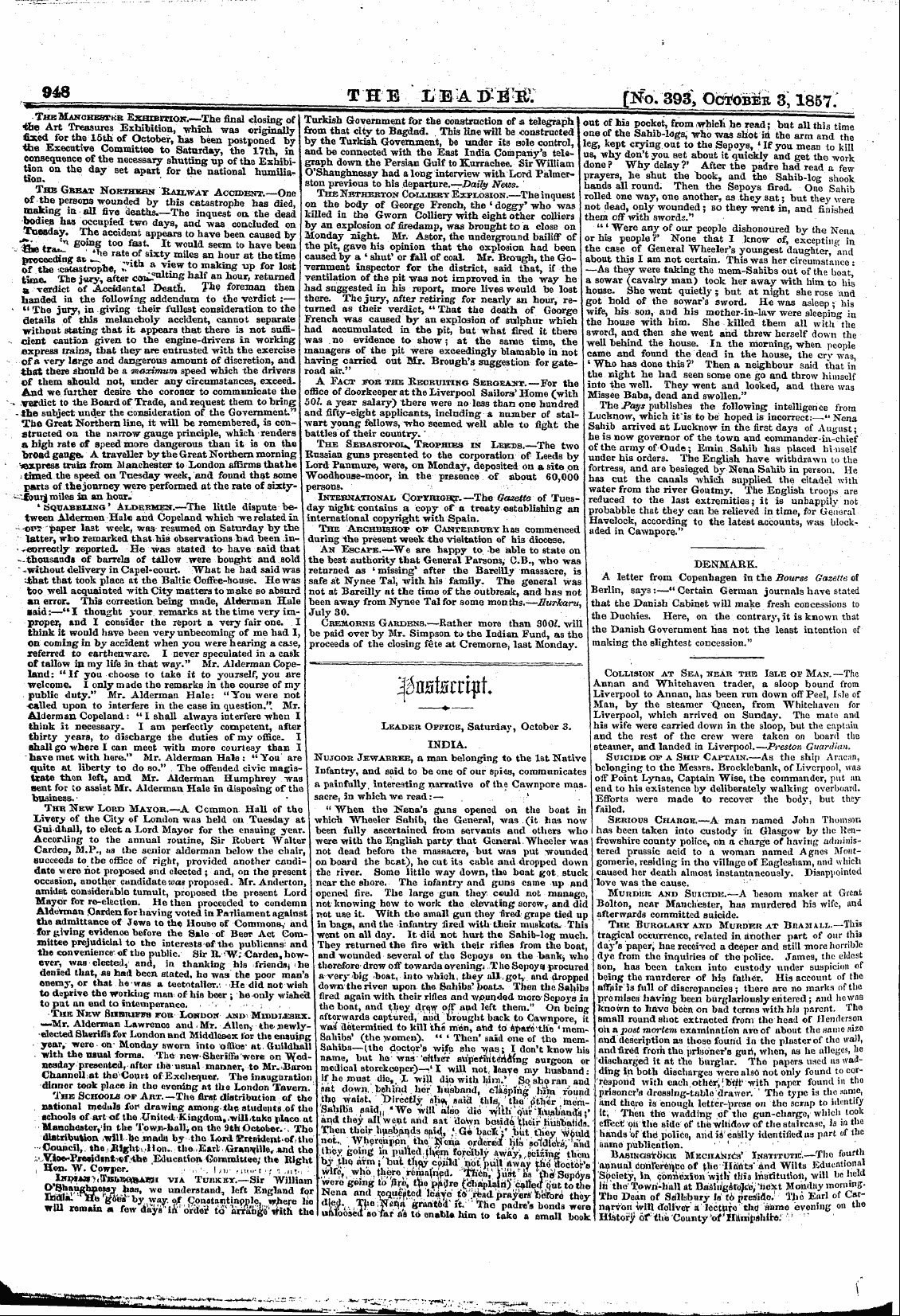 Leader (1850-1860): jS F Y, 1st edition - Untitled Article