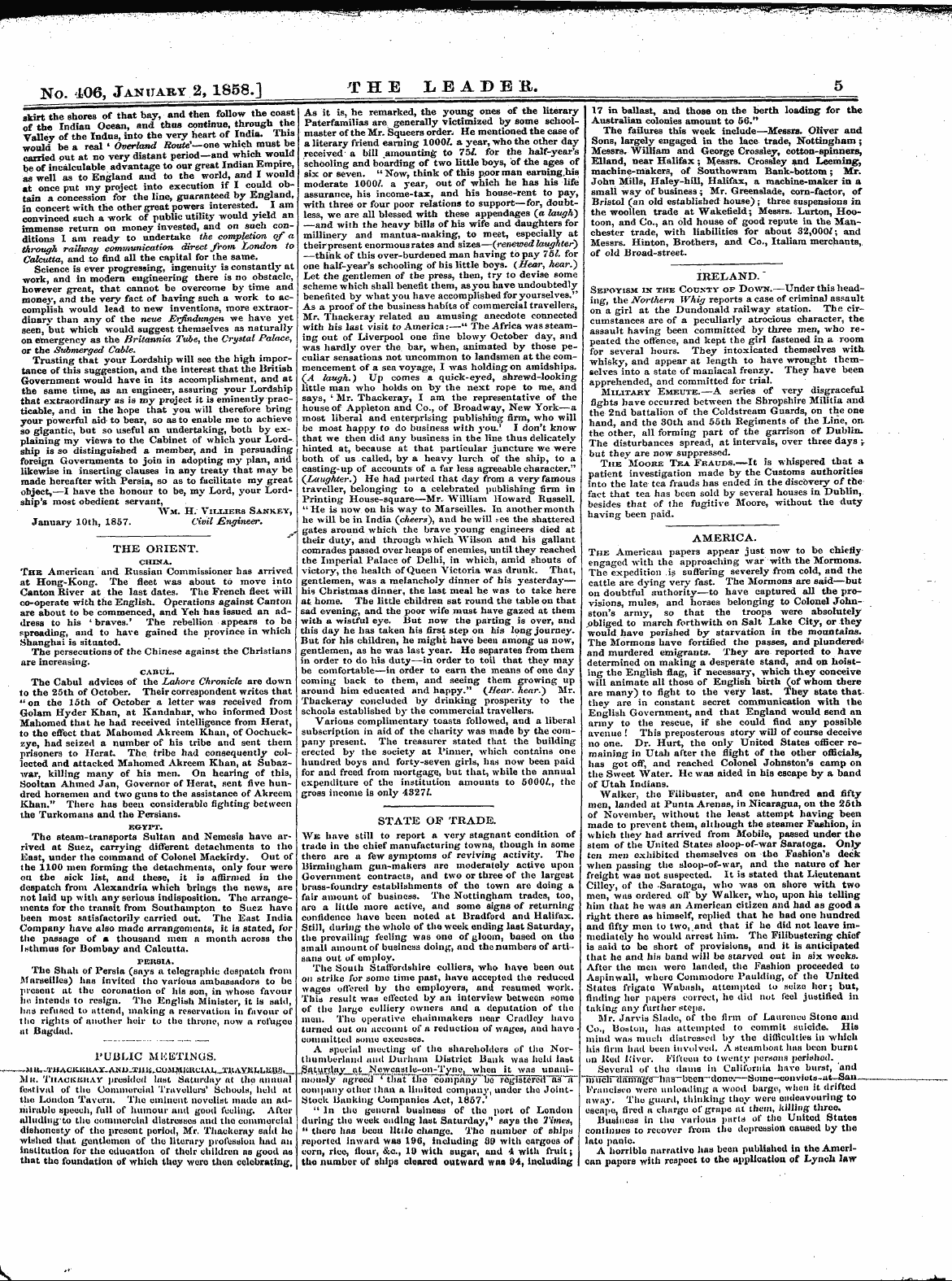 Leader (1850-1860): jS F Y, 1st edition - Untitled Article