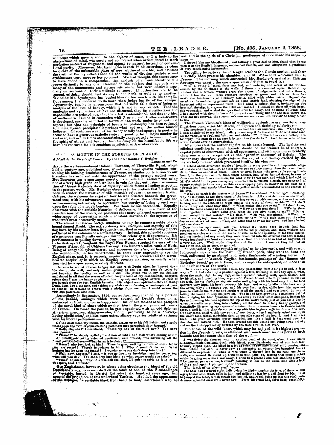 Leader (1850-1860): jS F Y, 1st edition - Untitled Article