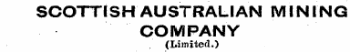 SCOTTISH AUSTRALIAN MINING COMPANY (Limited.)
