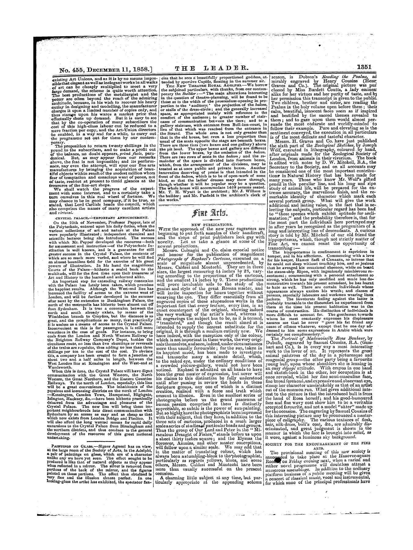 Leader (1850-1860): jS F Y, 1st edition - Untitled Article