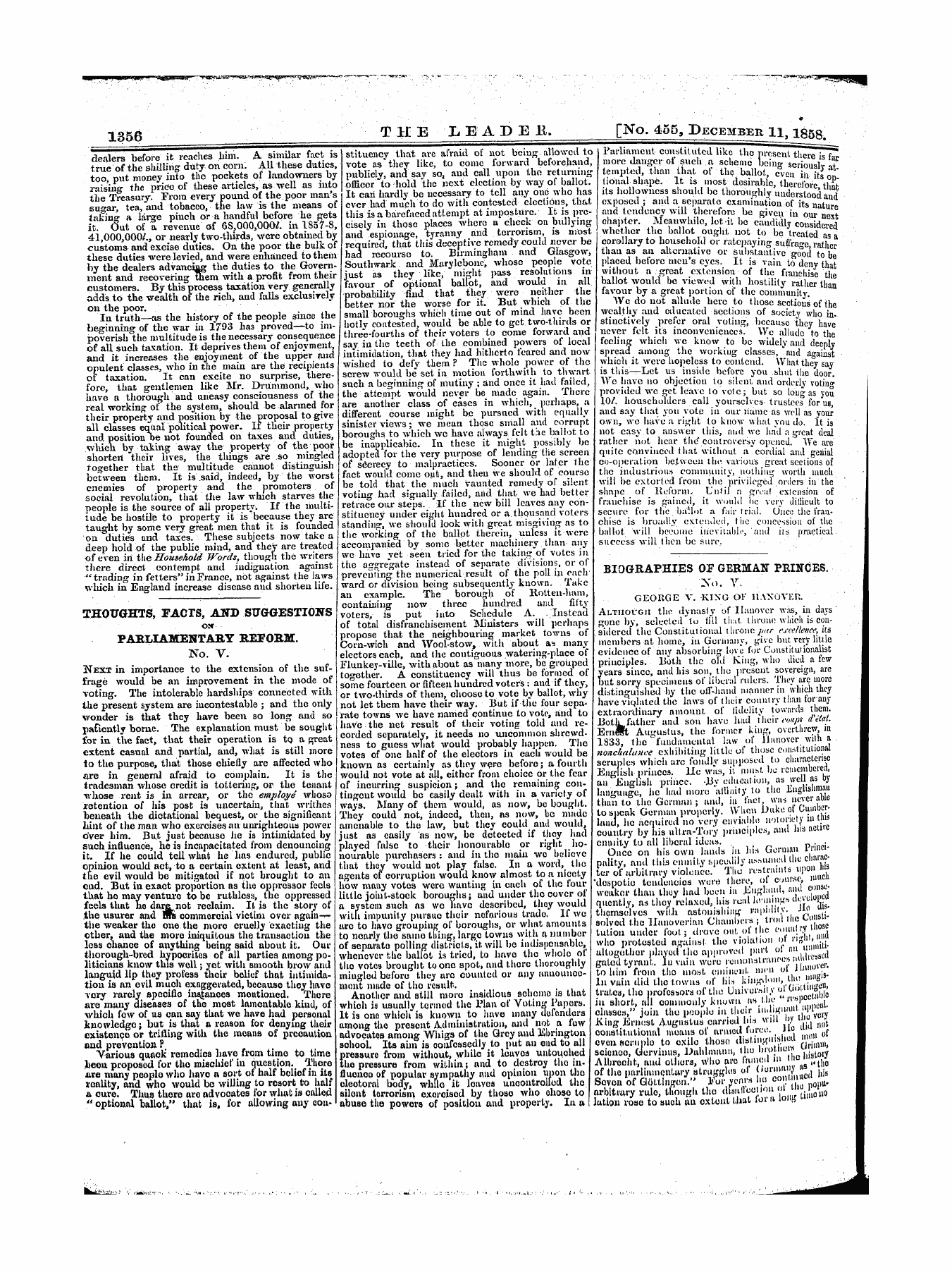 Leader (1850-1860): jS F Y, 1st edition - Untitled Article