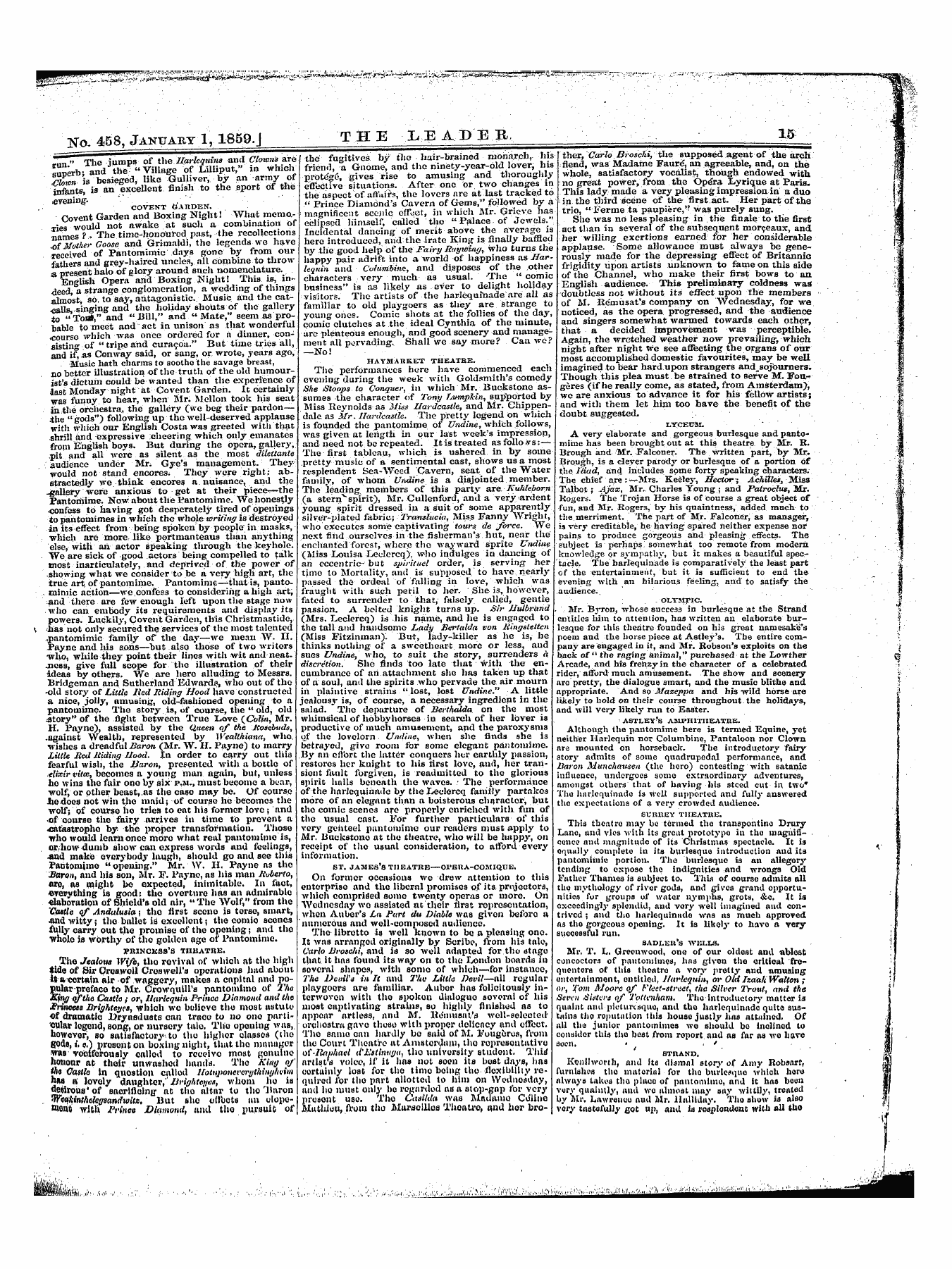 Leader (1850-1860): jS F Y, 1st edition: 15