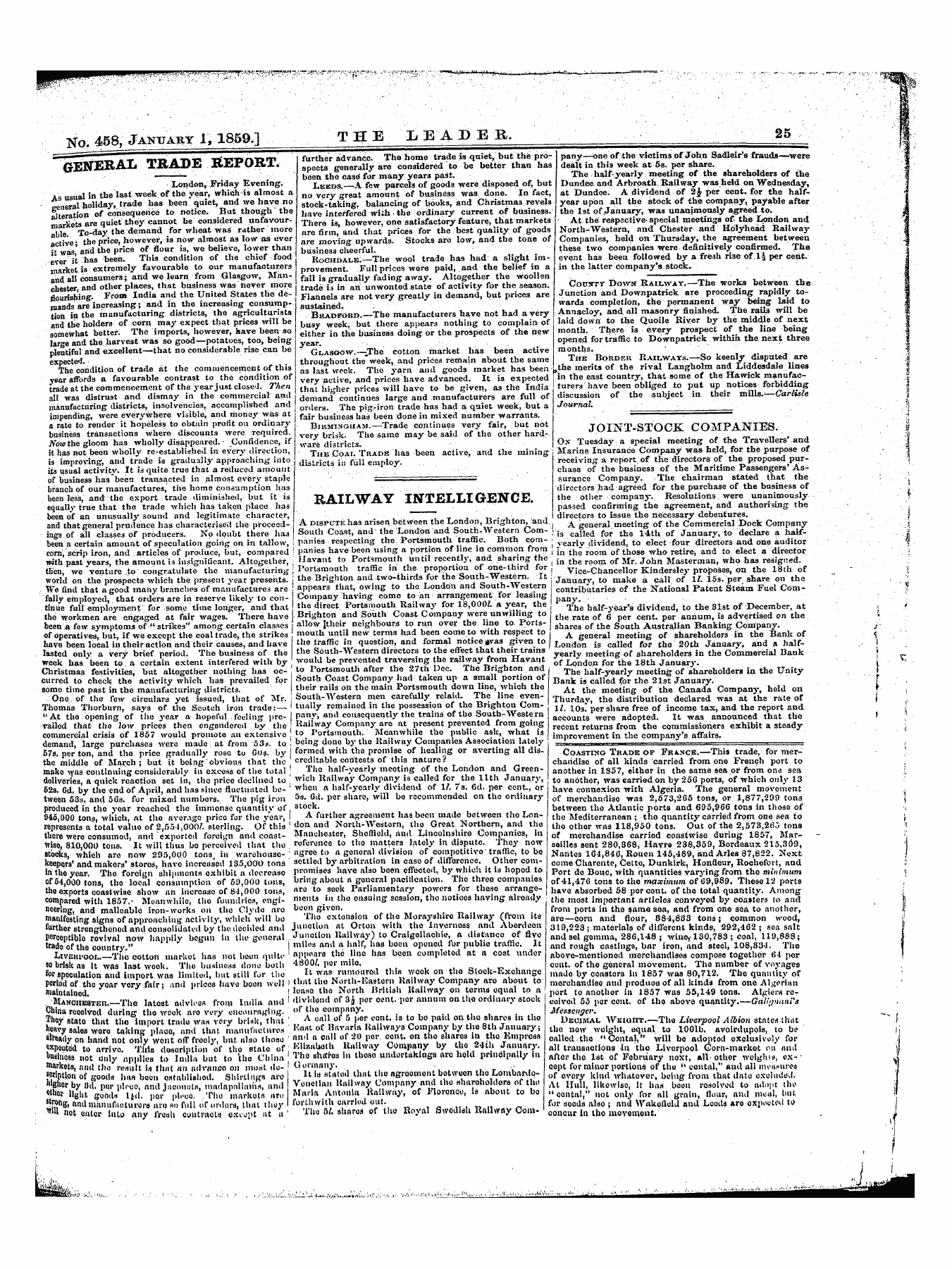 Leader (1850-1860): jS F Y, 1st edition: 25