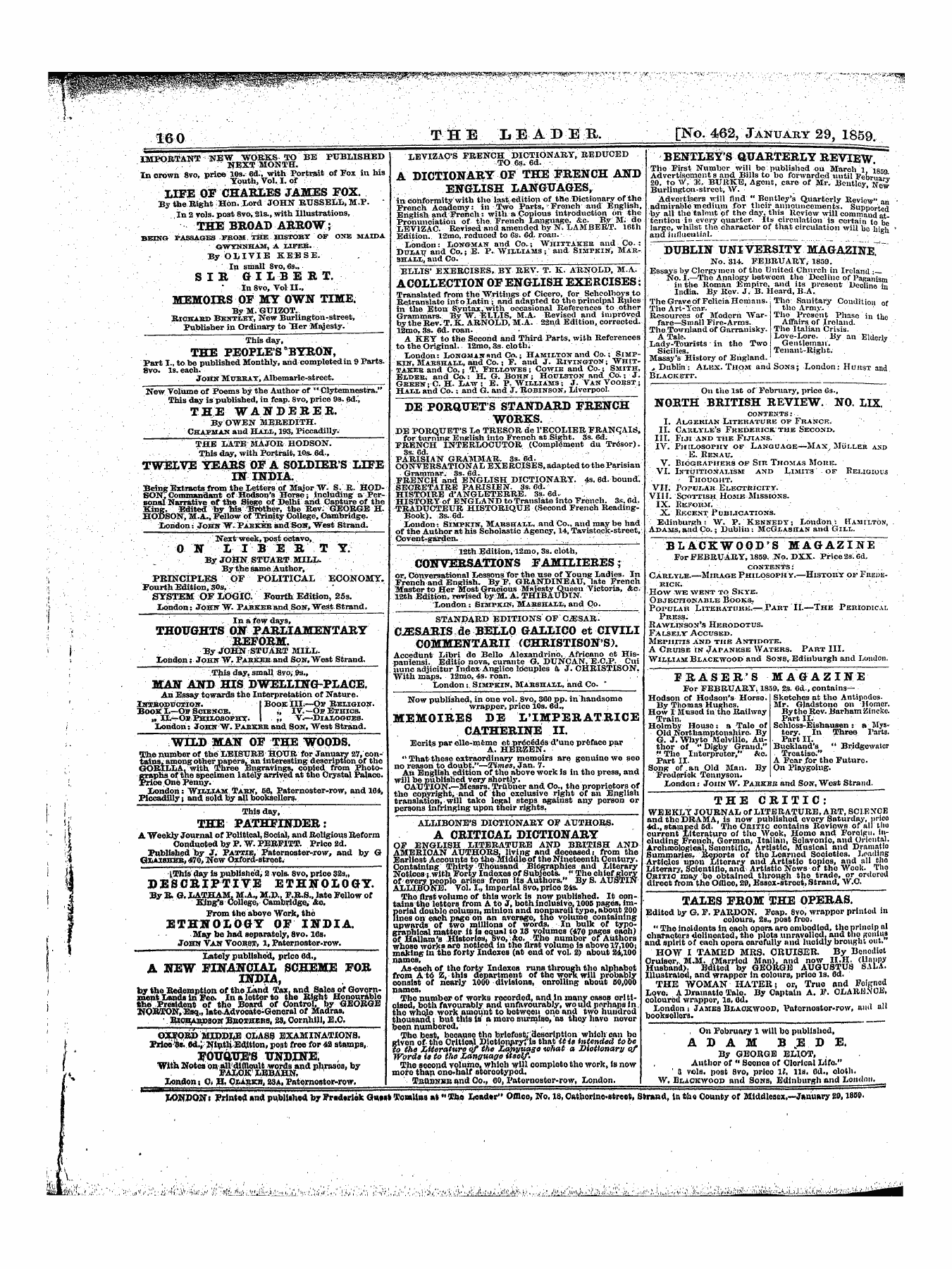 Leader (1850-1860): jS F Y, 1st edition: 32