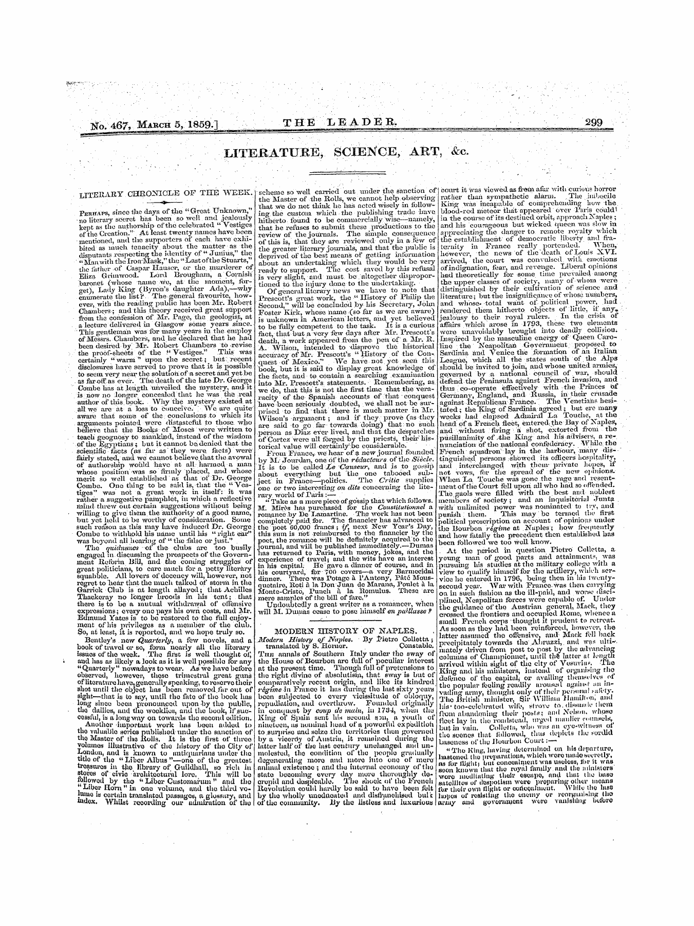 Leader (1850-1860): jS F Y, 1st edition - Untitled Article