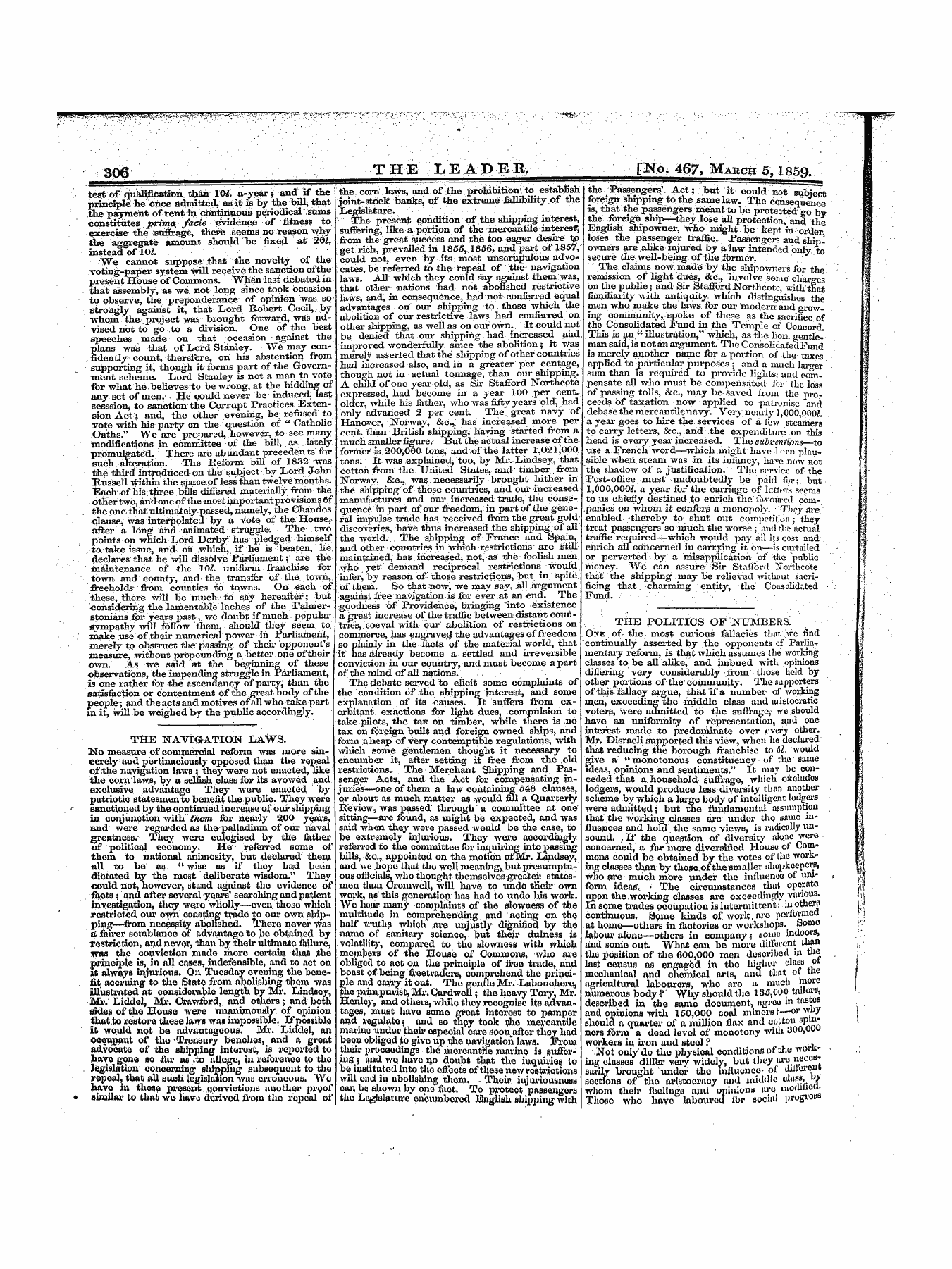 Leader (1850-1860): jS F Y, 1st edition: 18