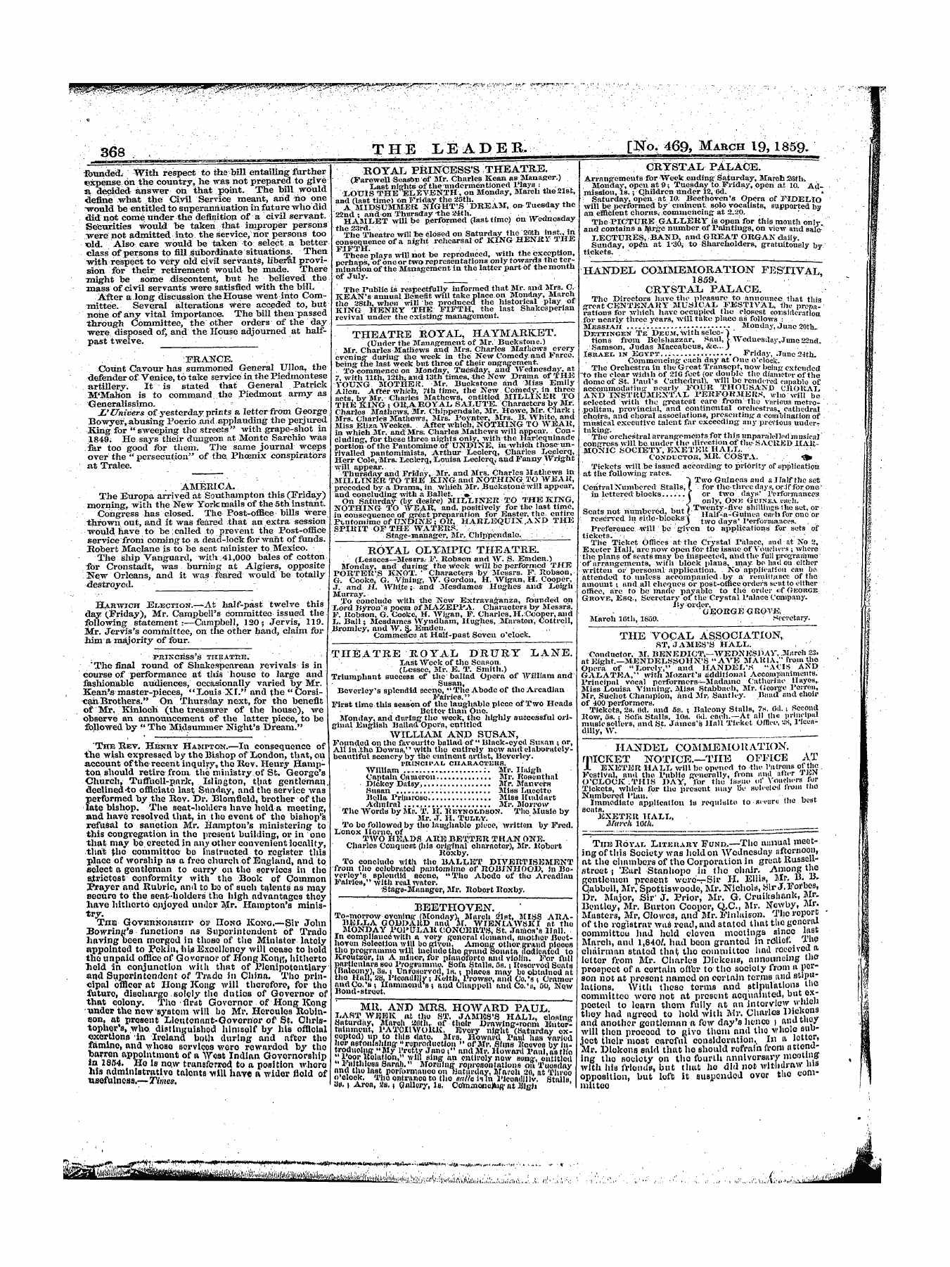 Leader (1850-1860): jS F Y, 1st edition - Untitled Article