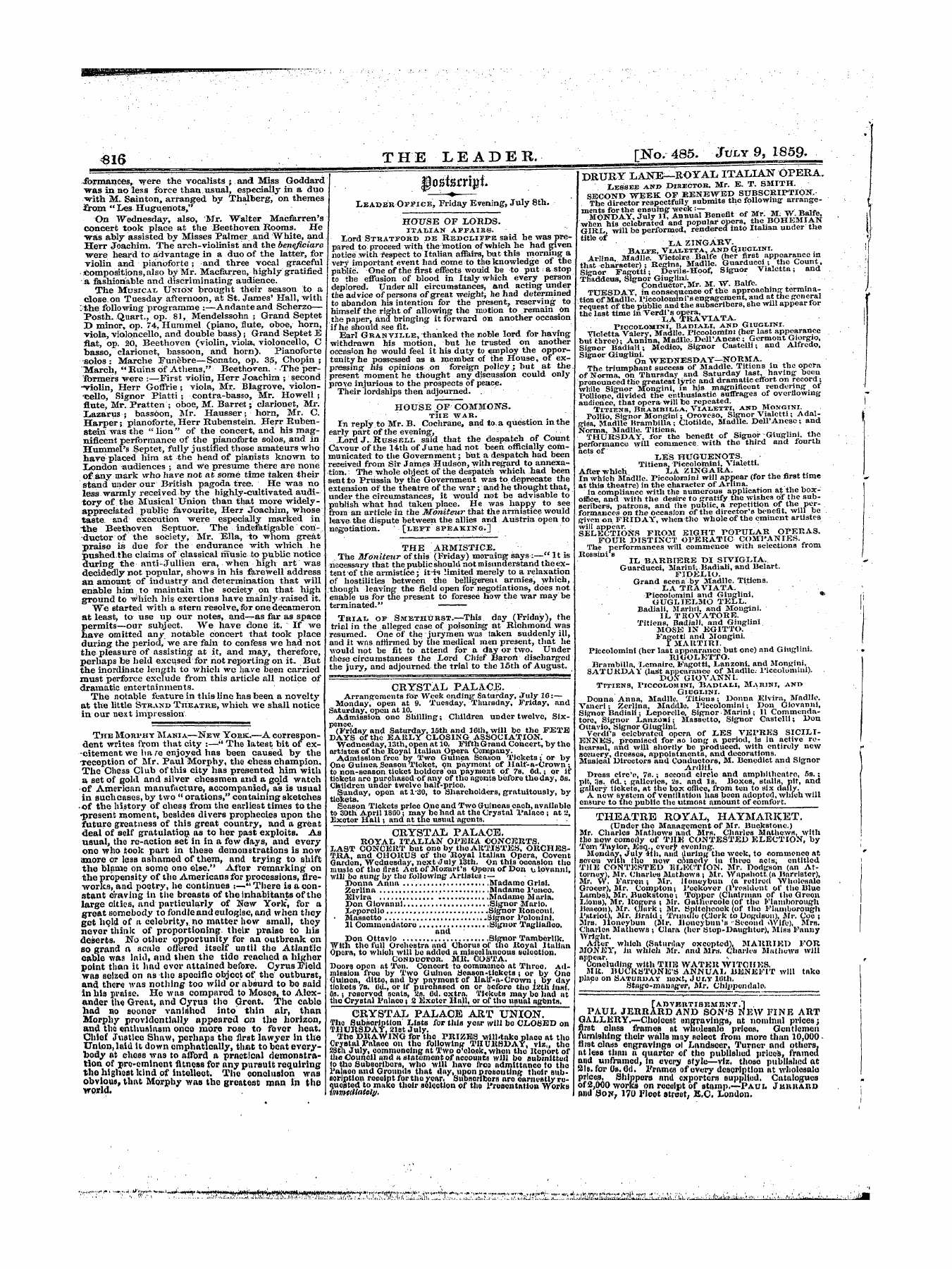 Leader (1850-1860): jS F Y, 1st edition - Untitled Article