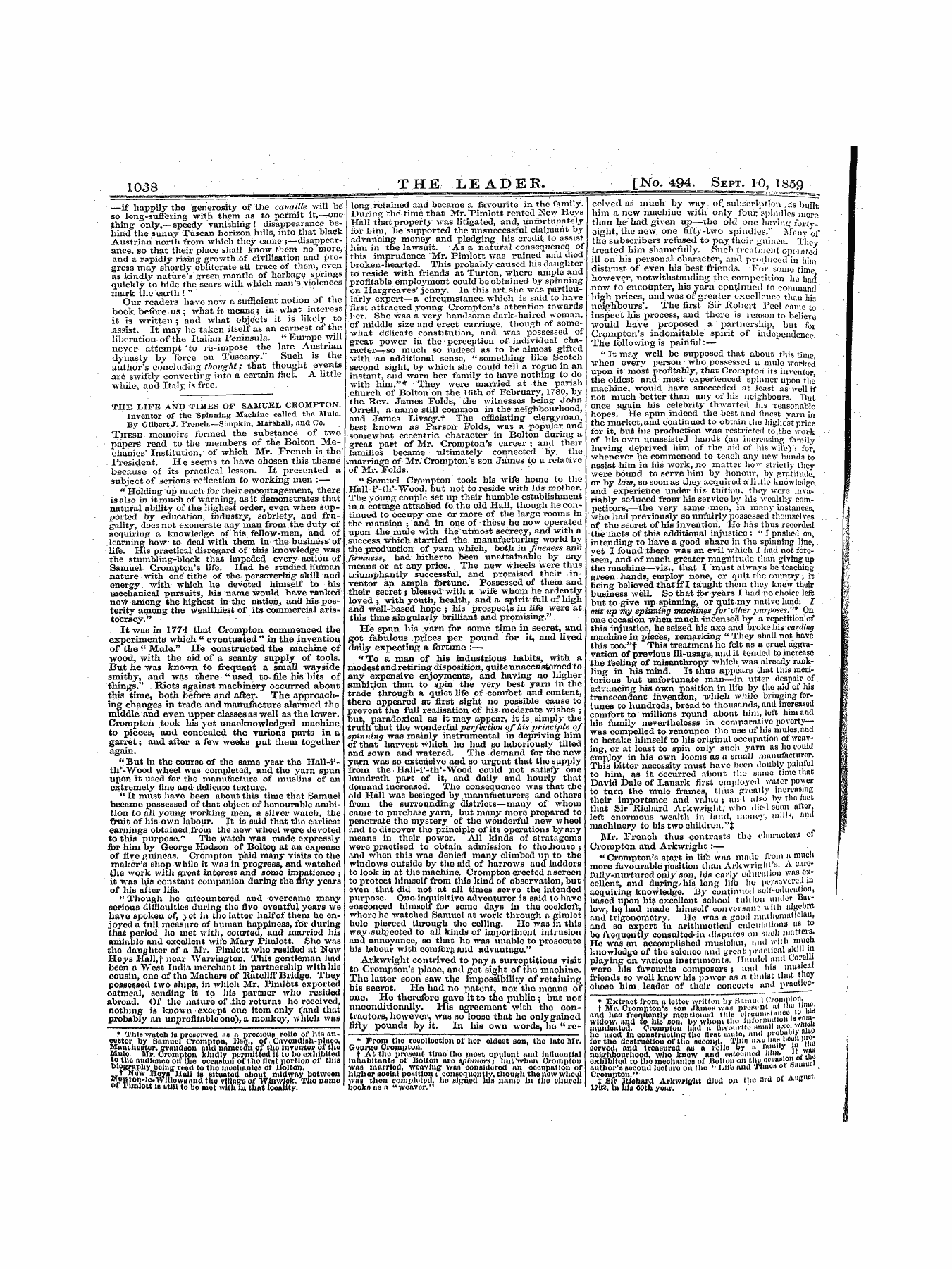 Leader (1850-1860): jS F Y, 1st edition: 18