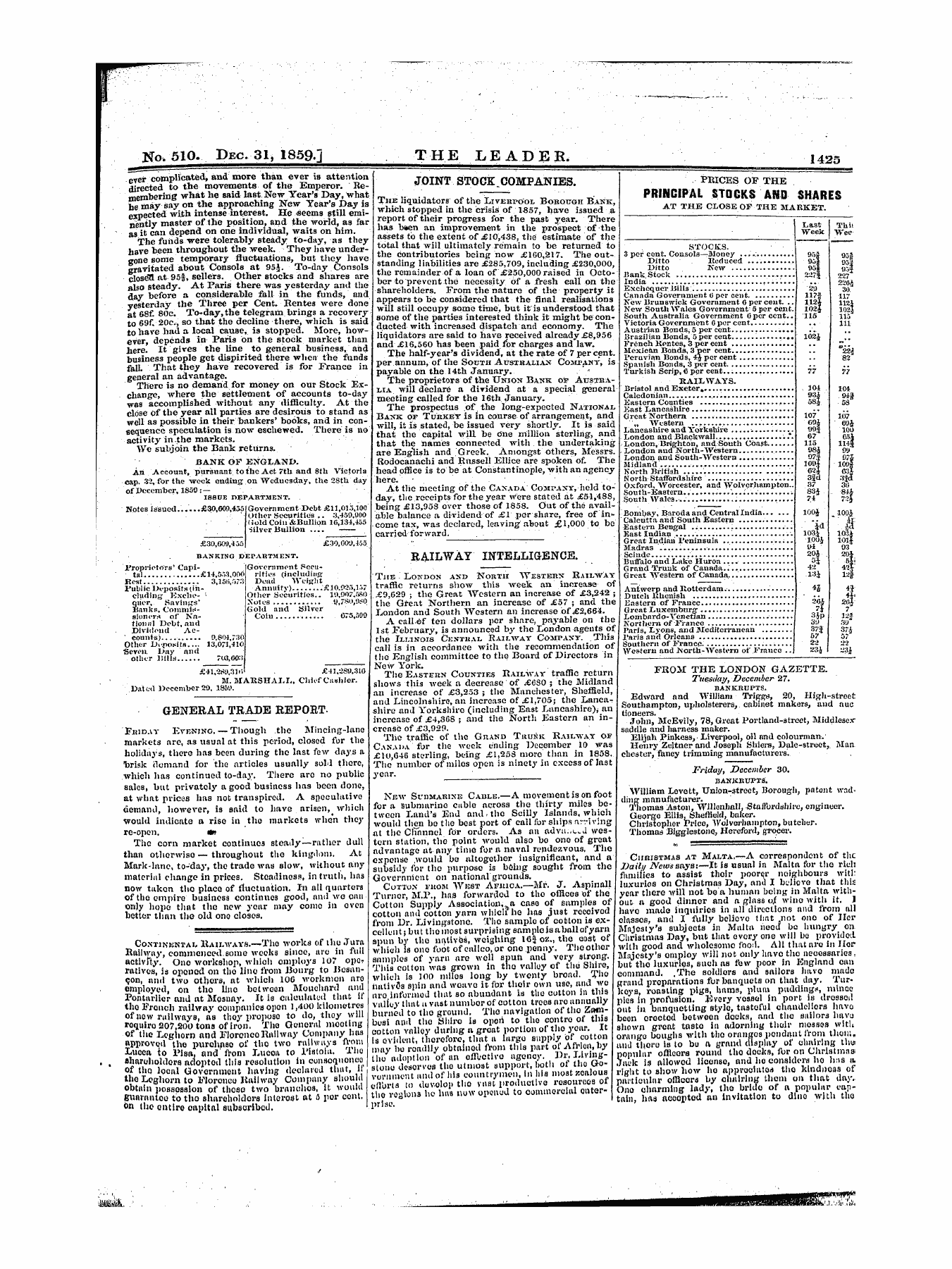 Leader (1850-1860): jS F Y, 1st edition - Untitled Article