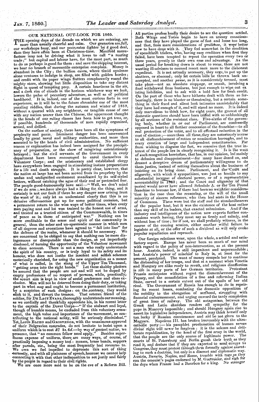 Leader (1850-1860): jS F Y, 1st edition - Untitled Article