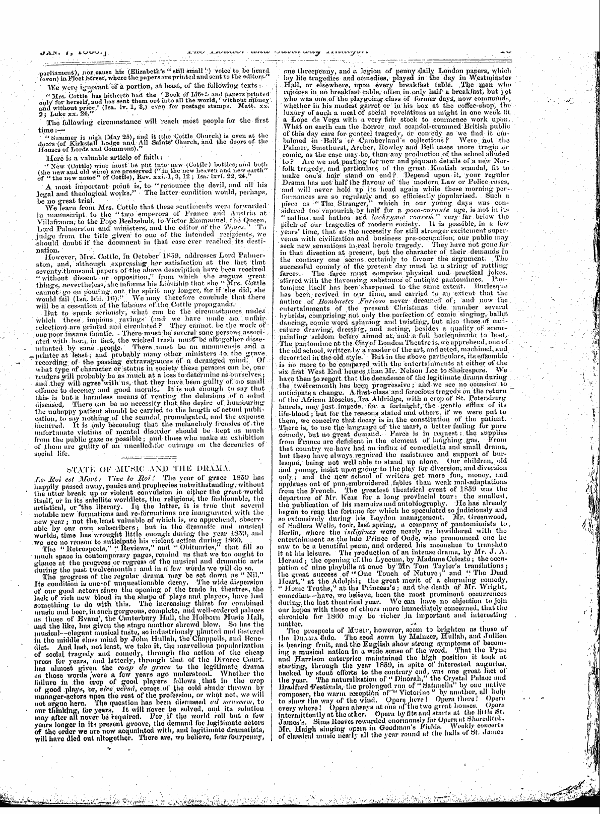 Leader (1850-1860): jS F Y, 1st edition - Untitled Article