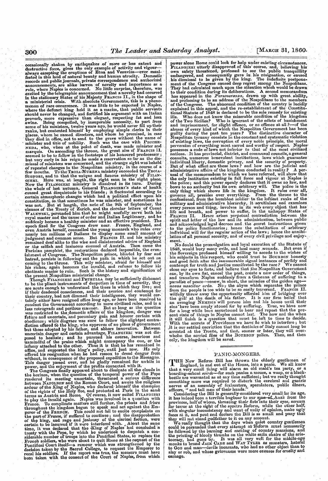 Leader (1850-1860): jS F Y, 1st edition - Untitled Article