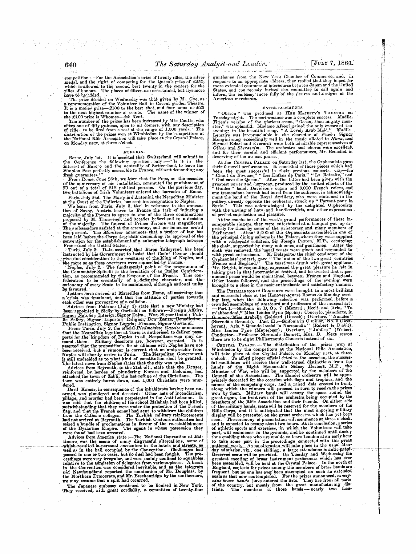 Leader (1850-1860): jS F Y, 1st edition - Untitled Article