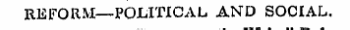 REFORM—POLITICAL AND SOCIAL.