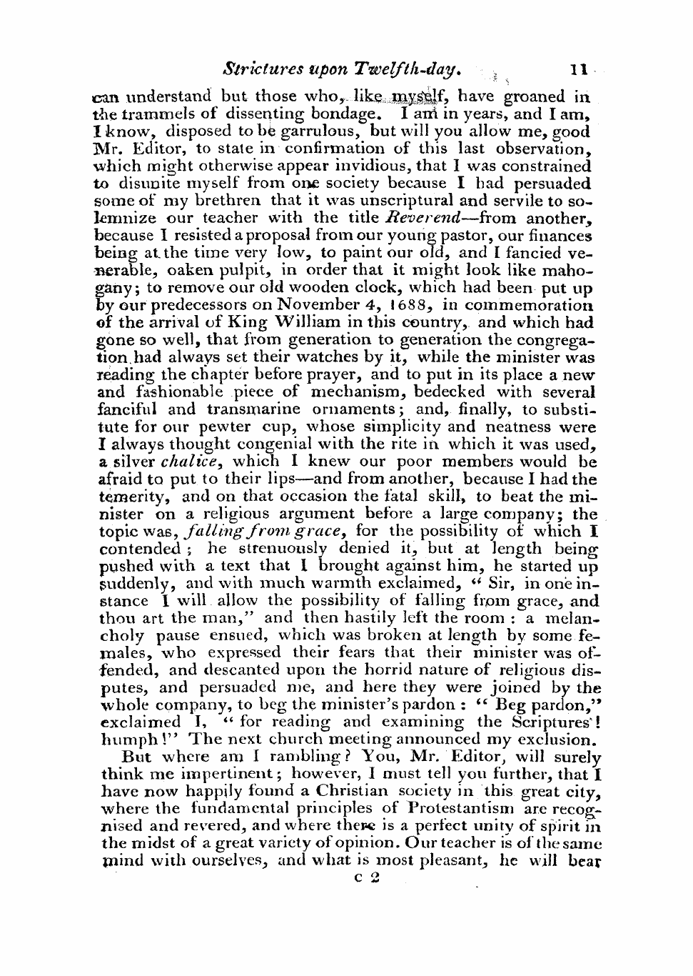 Monthly Repository (1806-1838) and Unitarian Chronicle (1832-1833): F Y, 1st edition - Untitled Article