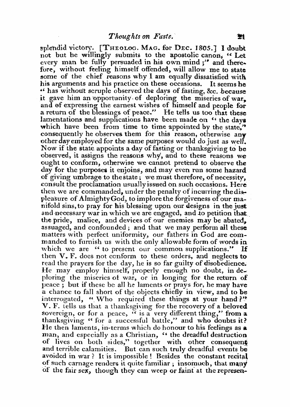 Monthly Repository (1806-1838) and Unitarian Chronicle (1832-1833): F Y, 1st edition - Untitled Article