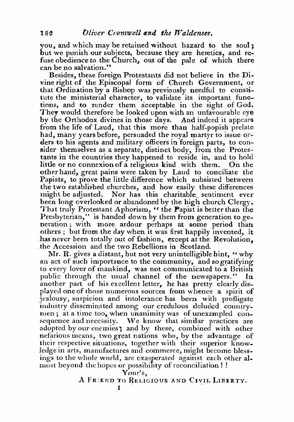 Monthly Repository (1806-1838) and Unitarian Chronicle (1832-1833): F Y, 1st edition - Untitled Article