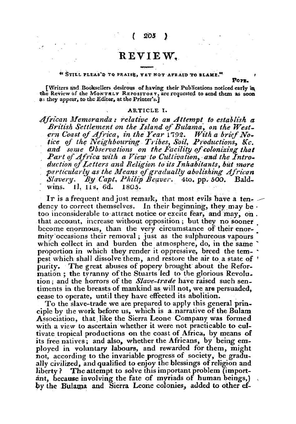 Monthly Repository (1806-1838) and Unitarian Chronicle (1832-1833): F Y, 1st edition: 37