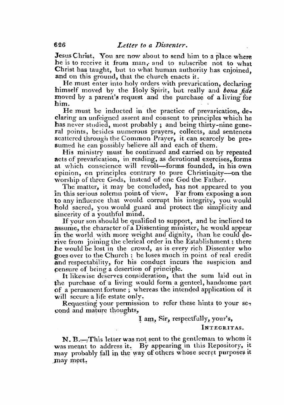 Monthly Repository (1806-1838) and Unitarian Chronicle (1832-1833): F Y, 1st edition: 10