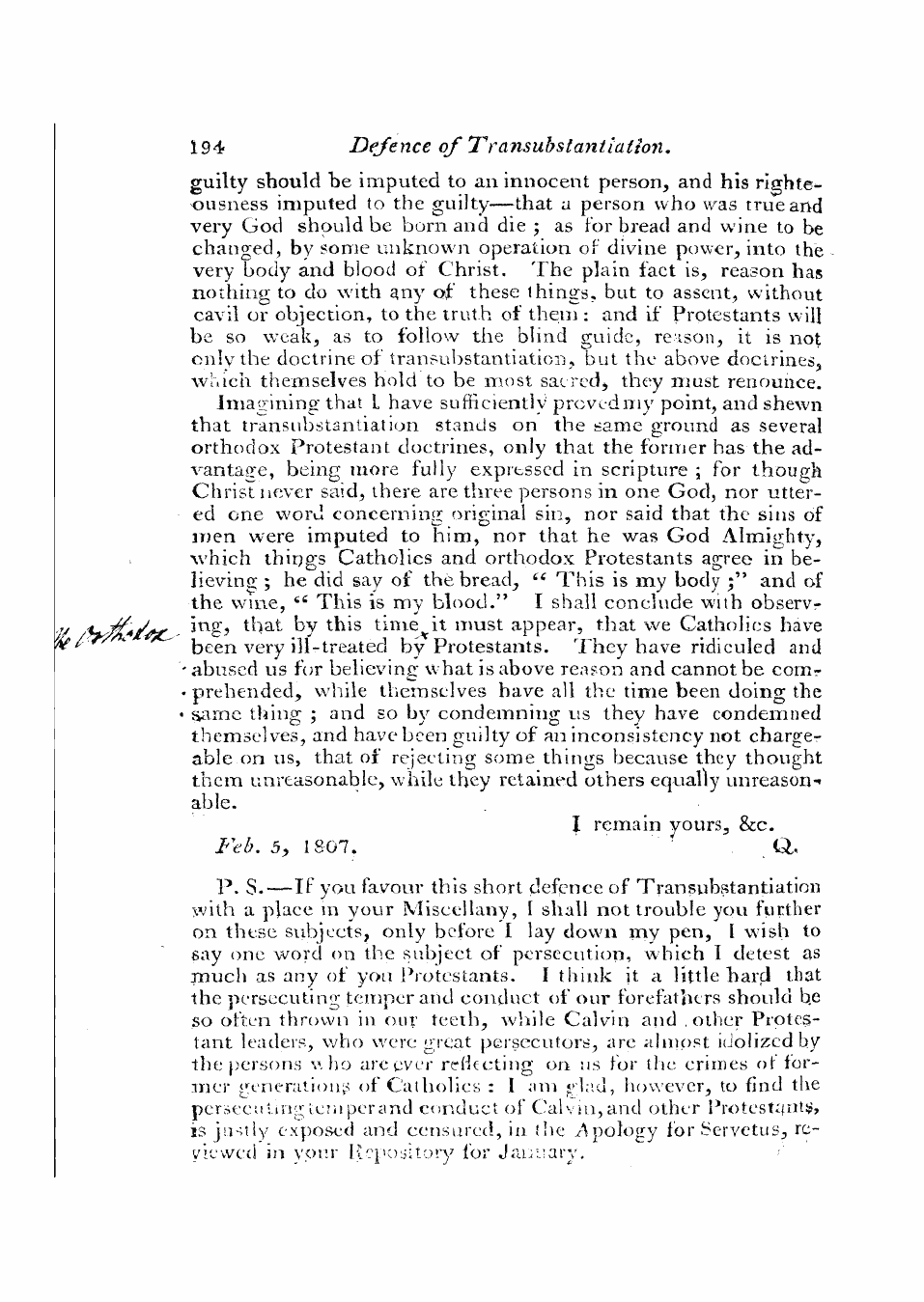 Monthly Repository (1806-1838) and Unitarian Chronicle (1832-1833): F Y, 1st edition: 26