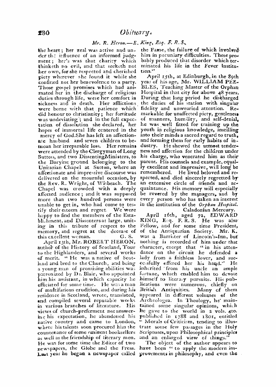 Monthly Repository (1806-1838) and Unitarian Chronicle (1832-1833): F Y, 1st edition: 56