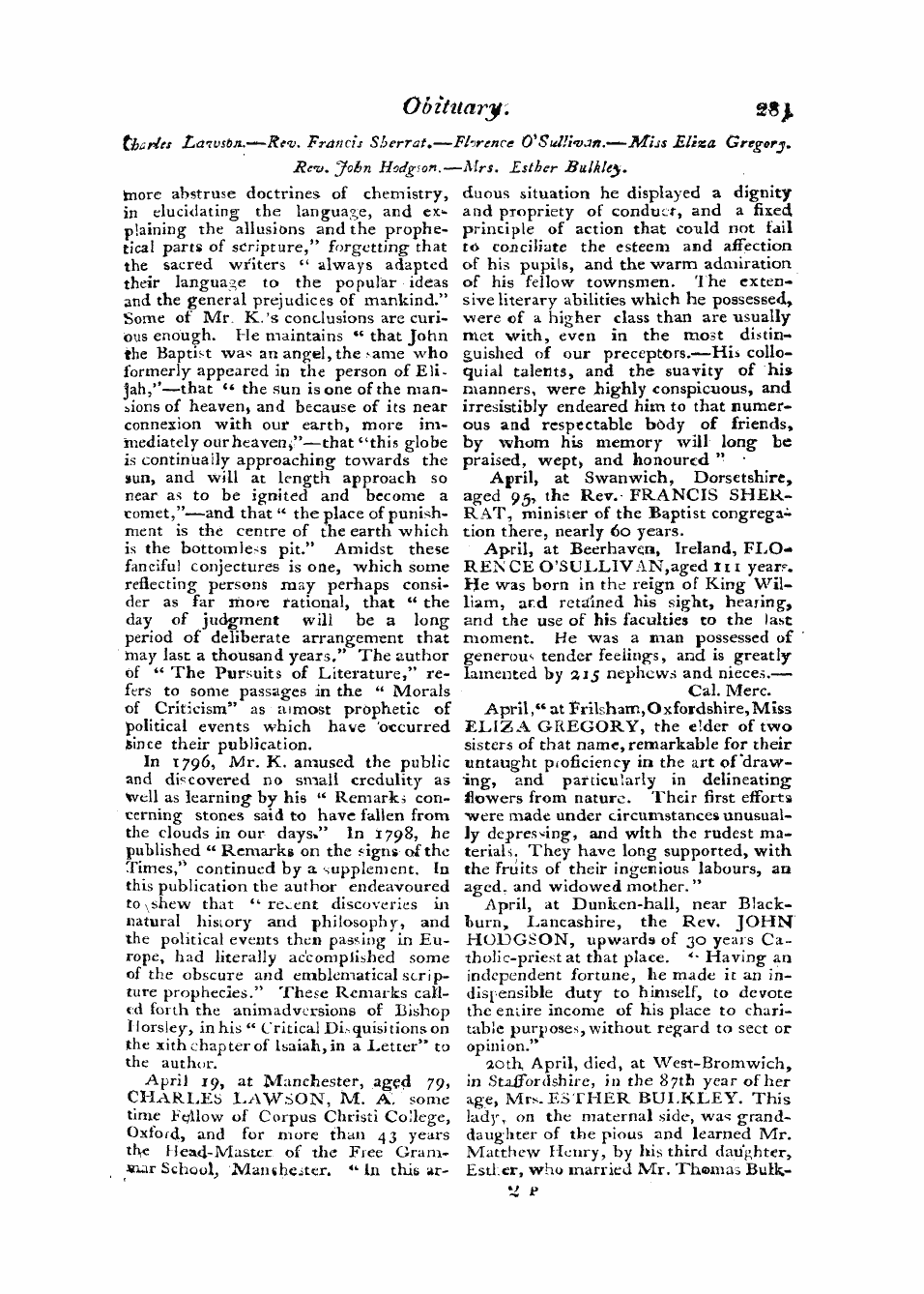 Monthly Repository (1806-1838) and Unitarian Chronicle (1832-1833): F Y, 1st edition: 57