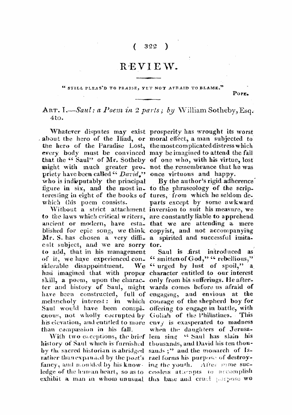 Monthly Repository (1806-1838) and Unitarian Chronicle (1832-1833): F Y, 1st edition - Untitled Article