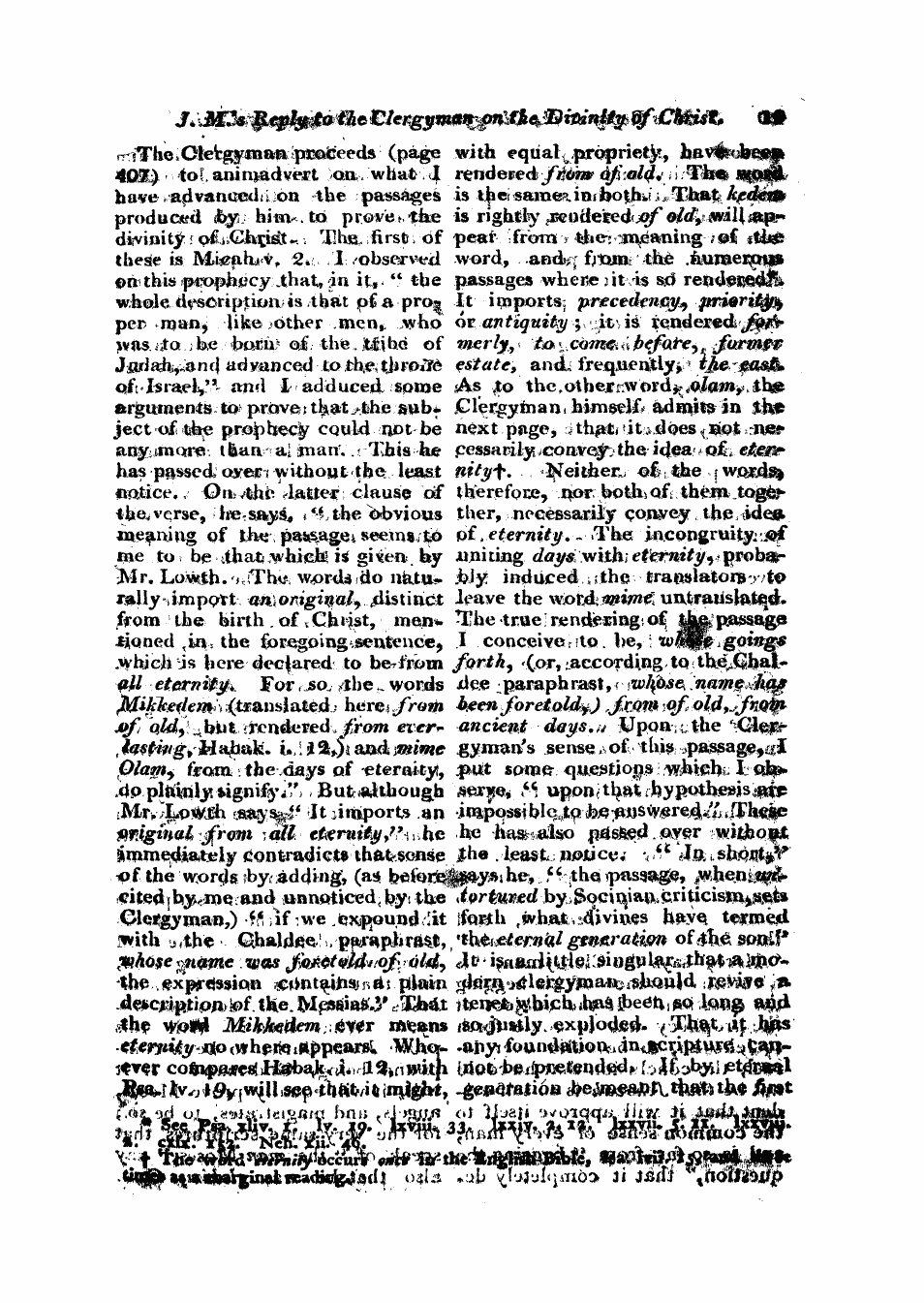 Monthly Repository (1806-1838) and Unitarian Chronicle (1832-1833): F Y, 1st edition - Untitled Article