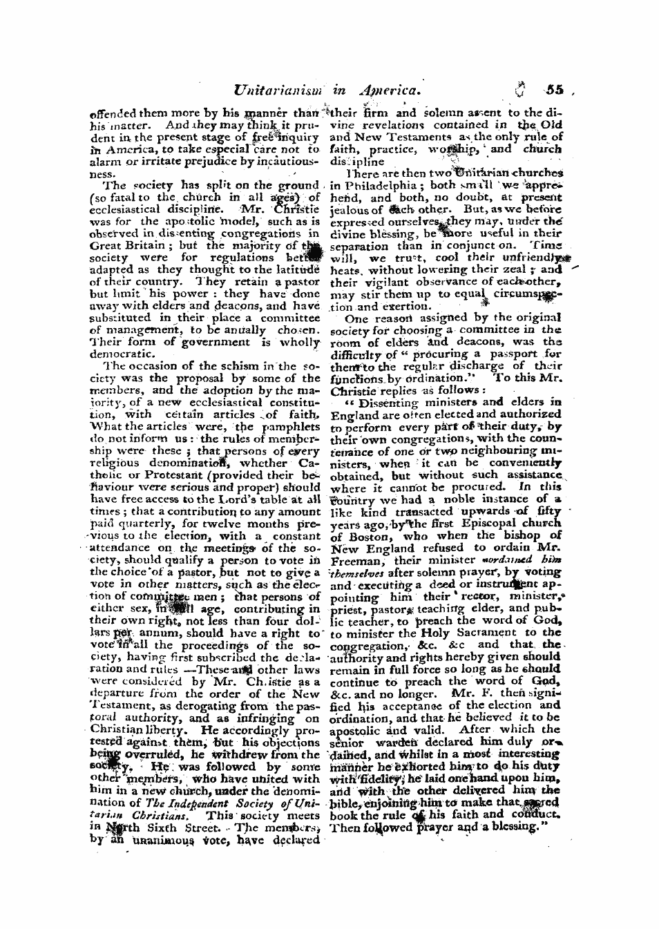 Monthly Repository (1806-1838) and Unitarian Chronicle (1832-1833): F Y, 1st edition: 55