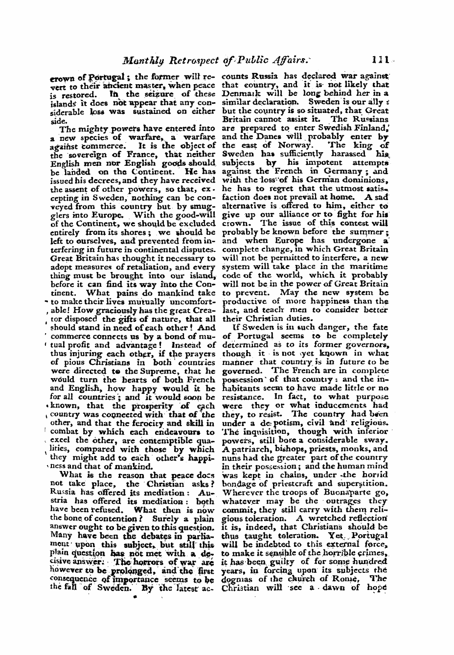 Monthly Repository (1806-1838) and Unitarian Chronicle (1832-1833): F Y, 1st edition - Untitled Article