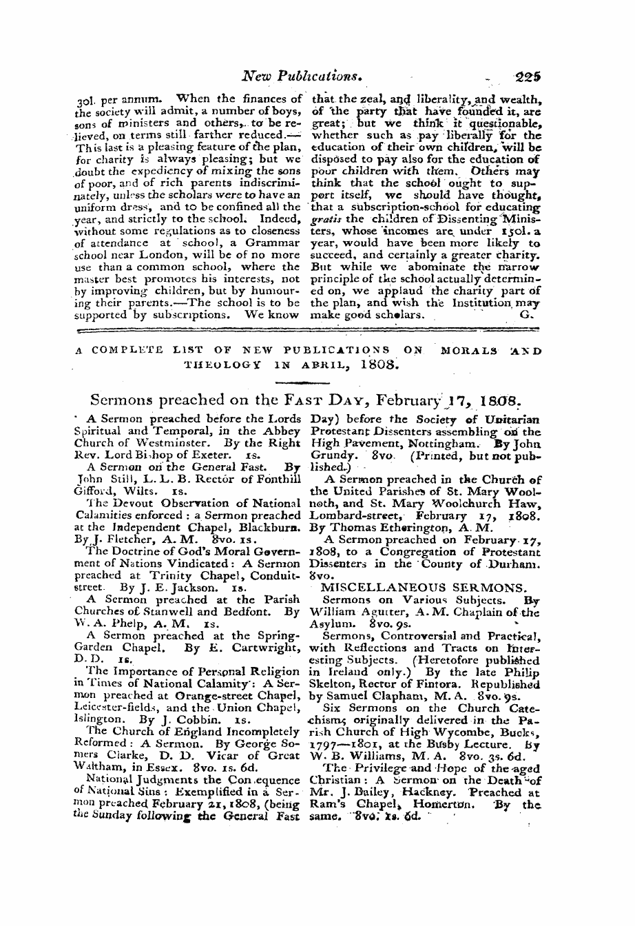Monthly Repository (1806-1838) and Unitarian Chronicle (1832-1833): F Y, 1st edition: 53